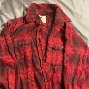 American Eagle Destroyed Oversize Women’s Flannel